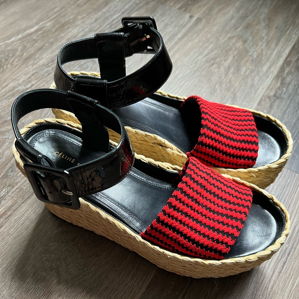Celine platform espadrilles